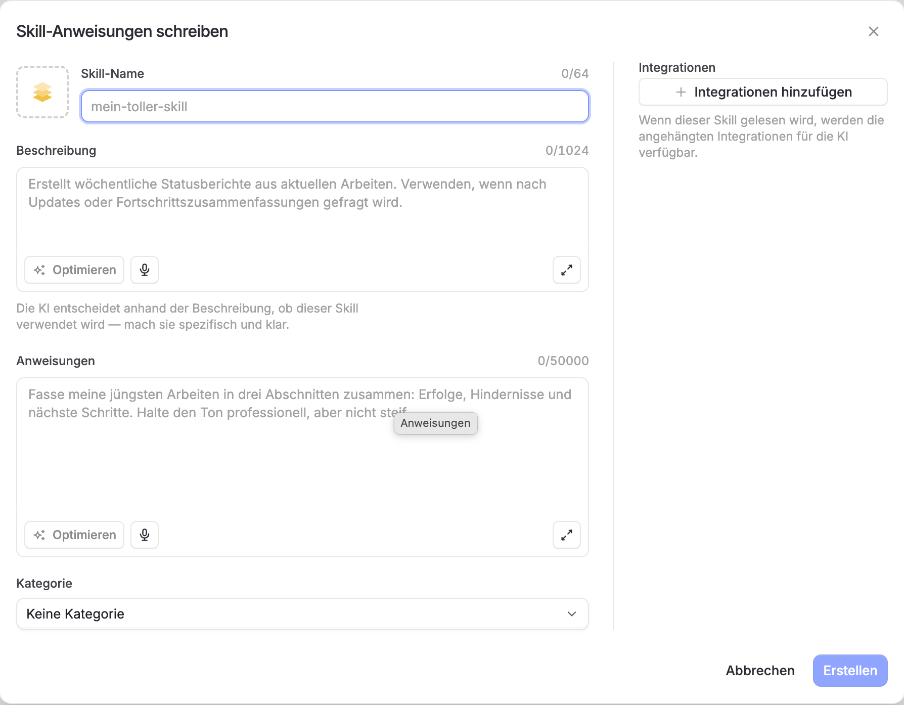 4b.2 Skillanweisung schreiben