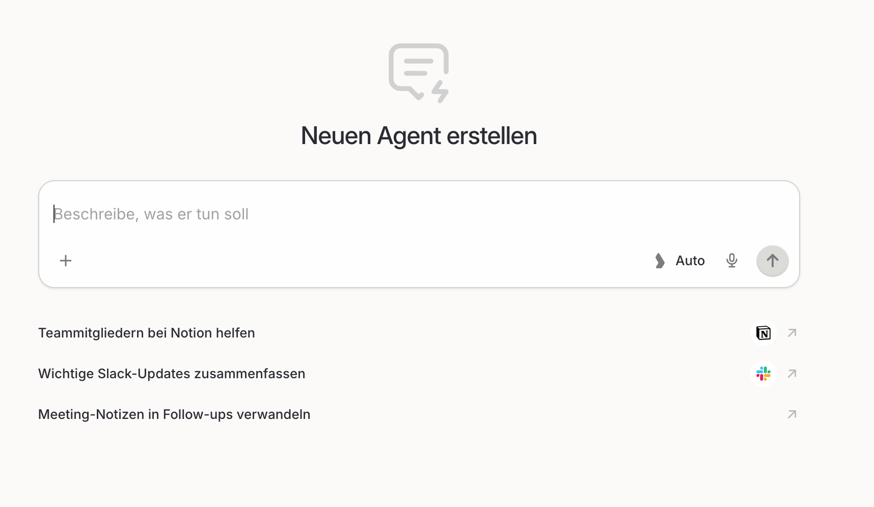6.1 neuen Agenten erstellen